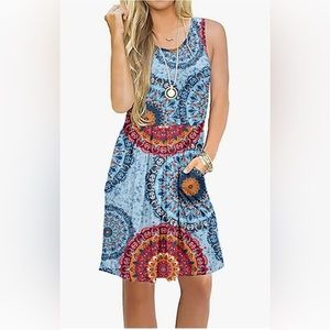 Women’s sundress with pockets.